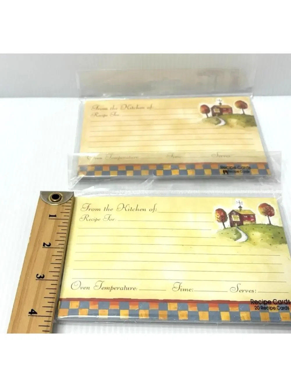 Country Home Recipe Cards 4x6